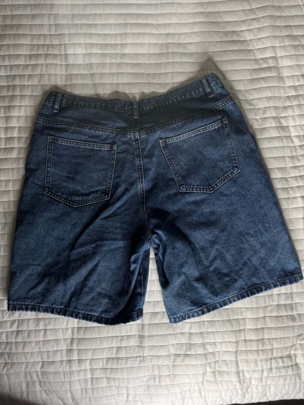 Festival Men's Dark Blue Star Patch Denim Shorts - Picture 3 of 5